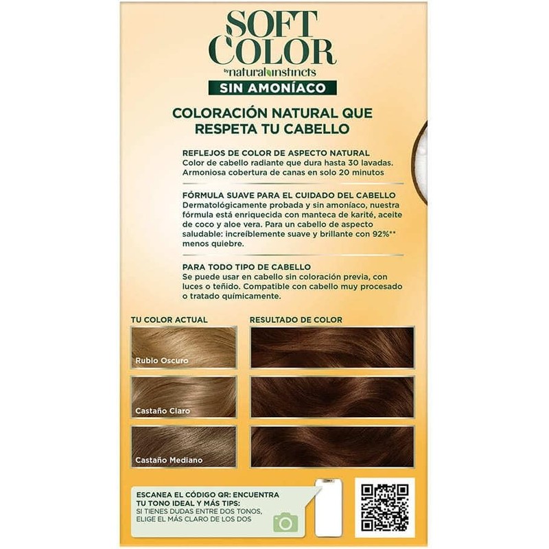 Soft Color Tinte Semi Permanente 50 Castaño Claro