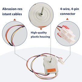 EAU63923603 Refrigerator Evaporator Fan Motor Assembly Fits for LG/Kenmore, Replace EAU65058305, PS12383671,PD00045140,AP6317197
