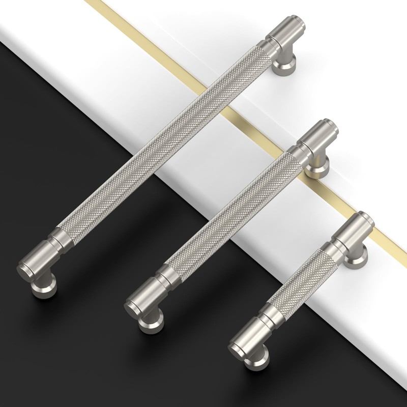 Asidrama 10 Pack 5 Inch(128mm) Brushed Satin Nickel Cabinet Pulls