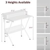COTUBLR Small Desk, 27.5 Inch Small Computer Desk for Small