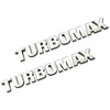 2pcs New Hood Letter Logo Emblem Badge Adhesive Nameplate Compatible