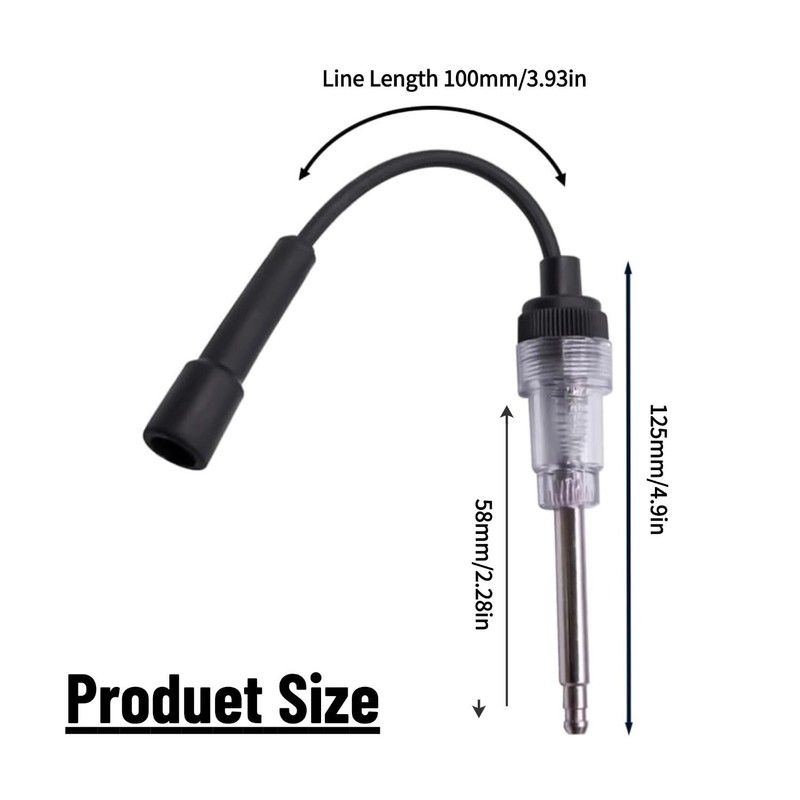 Lyfengdeam 2PCS Inline Spark Plug Tester, Straight Boot Engine Ignition