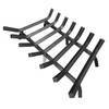 Mr IRONSTONE Fireplace Grate 30 inch Solid Steel Heavy Duty