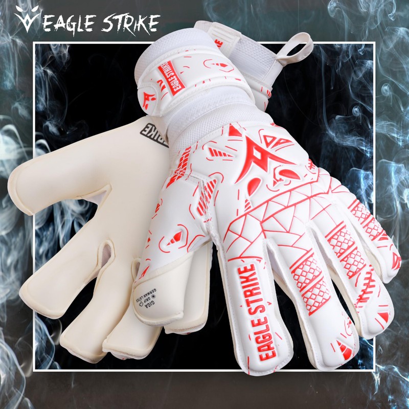 Soccer Goalie Gloves - Fingers Protection, Sizes 5 to 11,