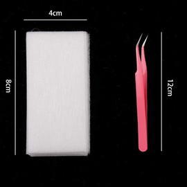 Halinuia Pack of 50 Fibreglass for Nails Reconstruction Extension Silk Acrylic Gel Nails Housing with Tweezers Kit Nail Art Accessories