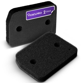 Vioks.pro Set of 2 Dryer Sponge Filter 207 x 155 mm Replacement for Мiele 9164761 Base Filter - Filter for Tumble Dryers Heat Pump Dryer Fine Coarse