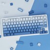 JOLINTAL 123 Keys Gradient Blue Keycaps, PBT Double Shot Dying