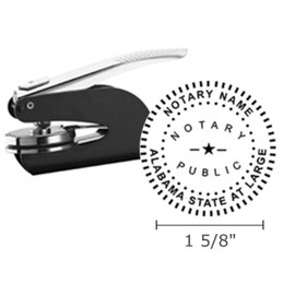 Black Pocket Seal Embosser; Modern Journal Bundle | Alabama