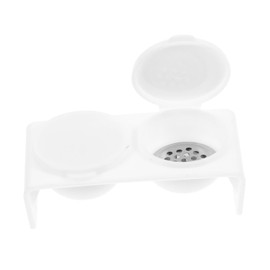 Ipetboom Double Cup Nail Dappen Dish Manicure Soaking Bowl for Acrylic Nails Lid for Soaking Dappen Dish for Monomer