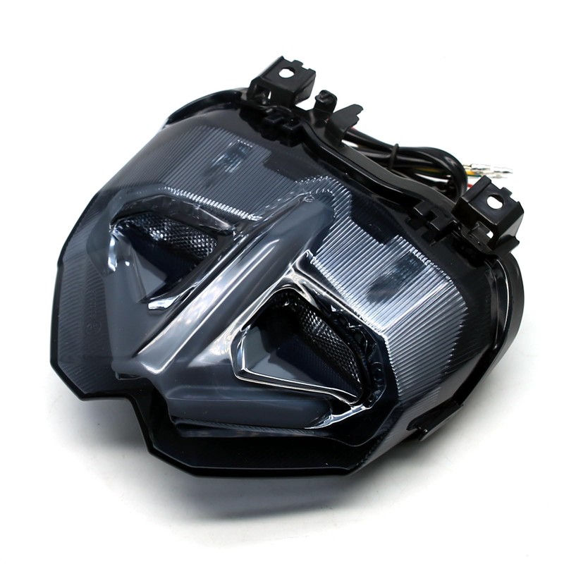 MZS Motorcycle Tail Light, LED Integrated Turn Signal Blinker Brake