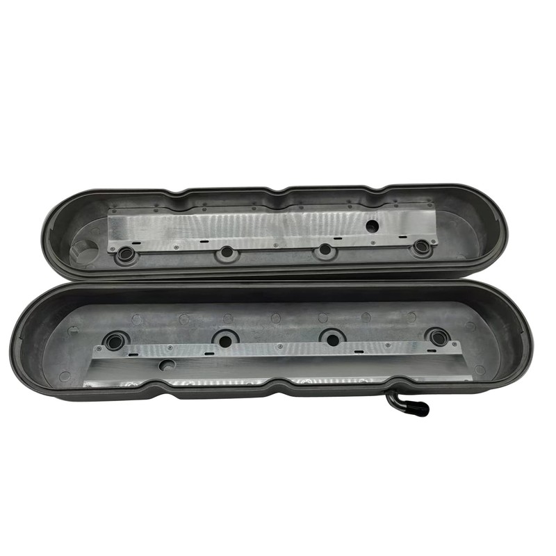 1 SET SHLPDFM Engine Valve Covers Natural Cast Aluminium Satin
