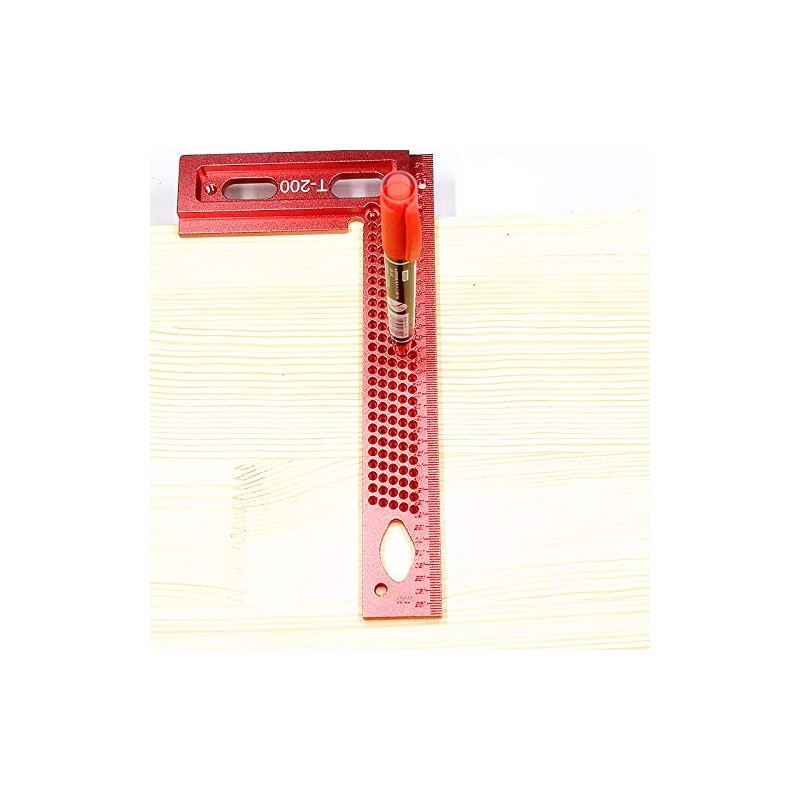 CarAngels Woodworking Ruler Gauge T-Shaped Cage Right Angle Ruler Injury