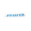 AWD Emblem Overlay Decal Sticker - 2011-2017 Durango - (Color: