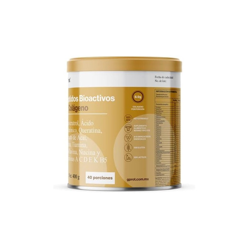 G-PROT | Beauty Advance Peptidos Bioactivos de Colágeno sabor Naranja