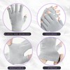 GSAFEME Cotton Gloves Eczema - Fingerless Touchscreen Moisturizing Gloves for