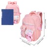 KingBig Girls School Backpack with Cute Pin Accessories Plush Pendant