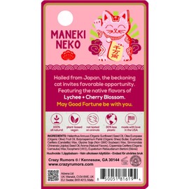 Crazy Rumors Happy Juju All Natural, Plant-Based Lip Balm with Organic Shea & Jojoba 1 Pack (Maneki Neko)'