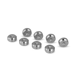 PrecisionGeek - Speaker Spike's Pads, Stainless Steel, 16mm in diameter Chamfered Shape for HiFi Speakers, Stands, Soundbars - Set of 8 pieces
