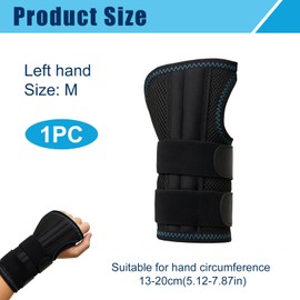 DmDoyy Handbandage Handgelenk, Karpaltunnelsyndrom Schiene, Handgelenkbandage, Handgelenk Bandagen, Für SehnenscheidenEntzündung, Schwarz