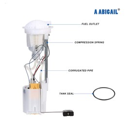 Fuel Pump Compatible with 2004-2009 Dodge Ram 1500 2500 3500 V8 3.7L 4.7L 5.7L (Short Bed w/34 Gal. Tank), with Sending Unit, Replaces E7182M