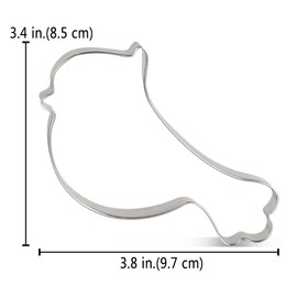 LILIAO Bird Cookie Cutter, 3.8 inches, Stainless Steel