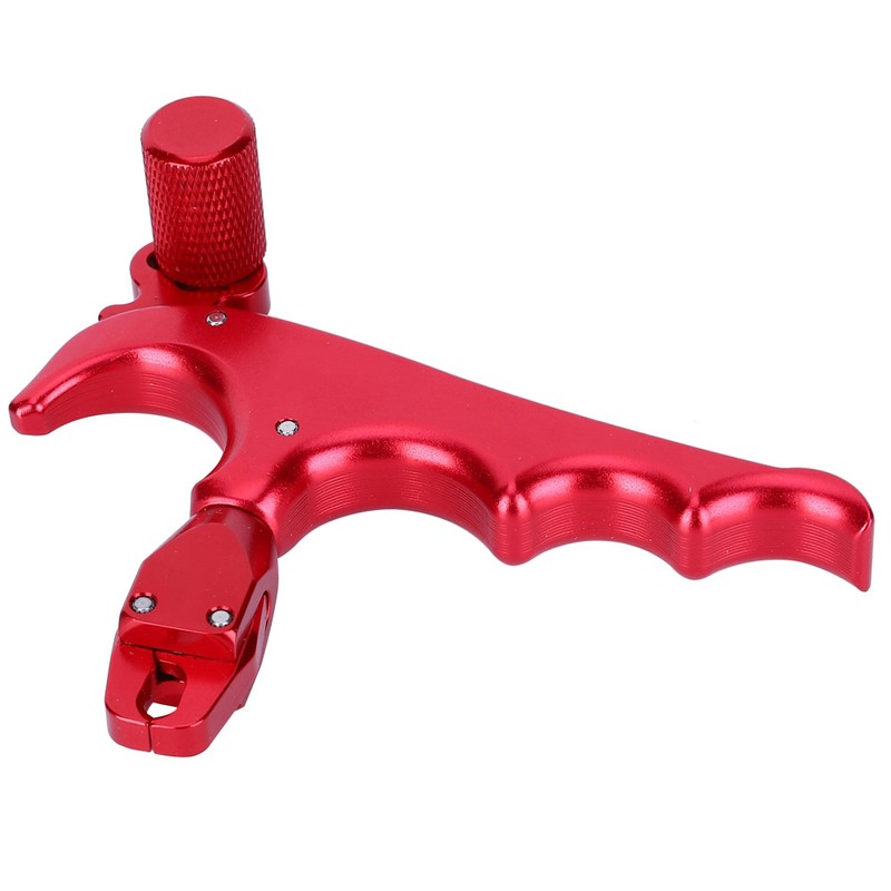Metal 4-Finger Bow Release Caliper Thumb Trigger Grip Hunting Shooting