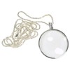 HTS 212B0 3X Silver Pendant Magnifier with 36" Necklace