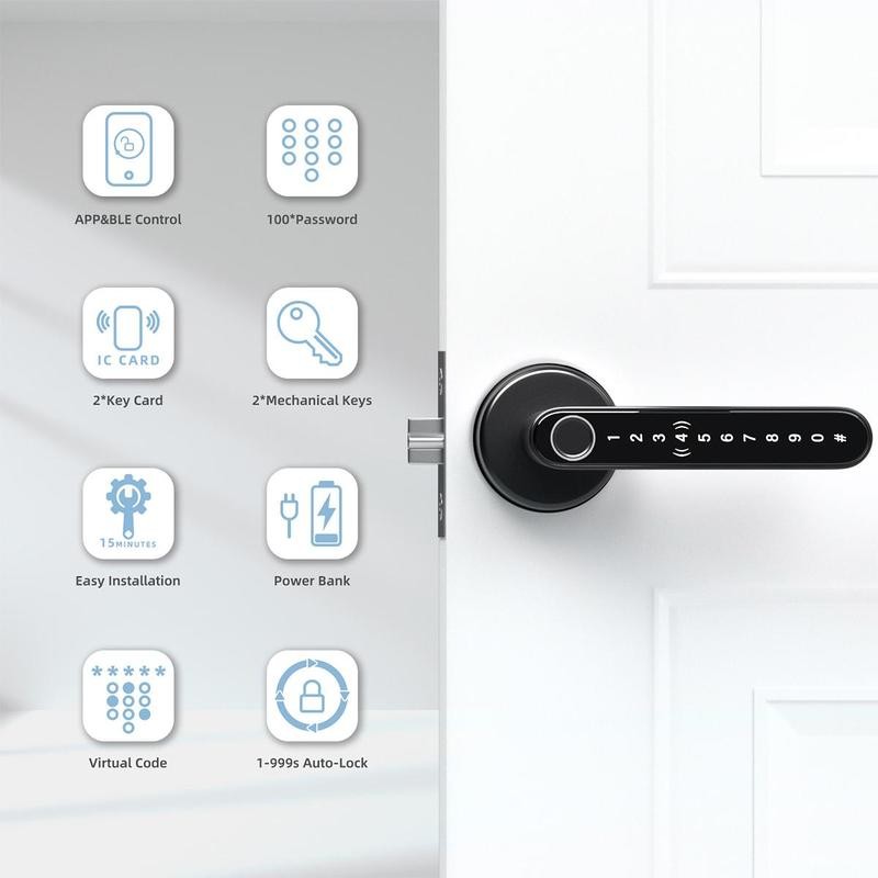Mother's Day Gift EUERTE Smart Fingerprint Door Lock 1 Count