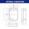 Supertool Project Box ABS Plastic IP67 Electronic Junction Box Waterproof