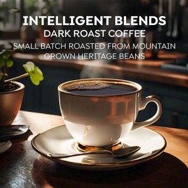 Intelligent Blends Dark Roast Coffee Pods, 100 ct, Recyclable Single Serve Pods – 100% Arabica Coffee, Compatible with Keurig K Cups Maker