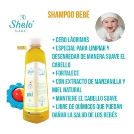 Shampoo Bebe Shelo Nabel 500ml Con Miel Natural