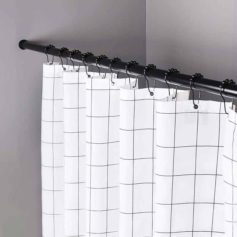 Ulable 24 Pack Shower Curtain Hooks Rings Roller Balls Shower