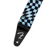 Fender Wavy Checkerboard Polyester Guitar Strap, Adjustable from 34"-59", Leather