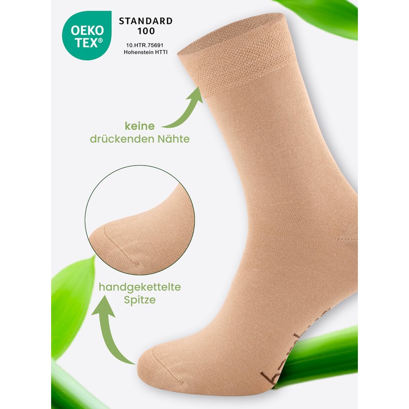 Cotton Prime Unisex Business Classic Bamboo Socks, Viscose Socks, Soft