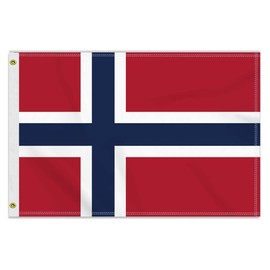 Große 60×90 CM Norwegen Flagge, 2×3FT Medium 150D Norwegisch banner,Strapazierfähige Doube-Seitendruck Dekor Messingösen Medium Norway