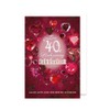 Ruby Wedding Greeting Card 40 Wedding Anniversary Ruby Hearts 16