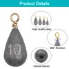DaKuan Fishing Weights Sinkers Kit, 48pcs Drop Shot Weights and