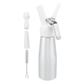 500mL Whipped Cream Dispenser Foamer Portable Cream Whipper for Coffee Desserts Silver