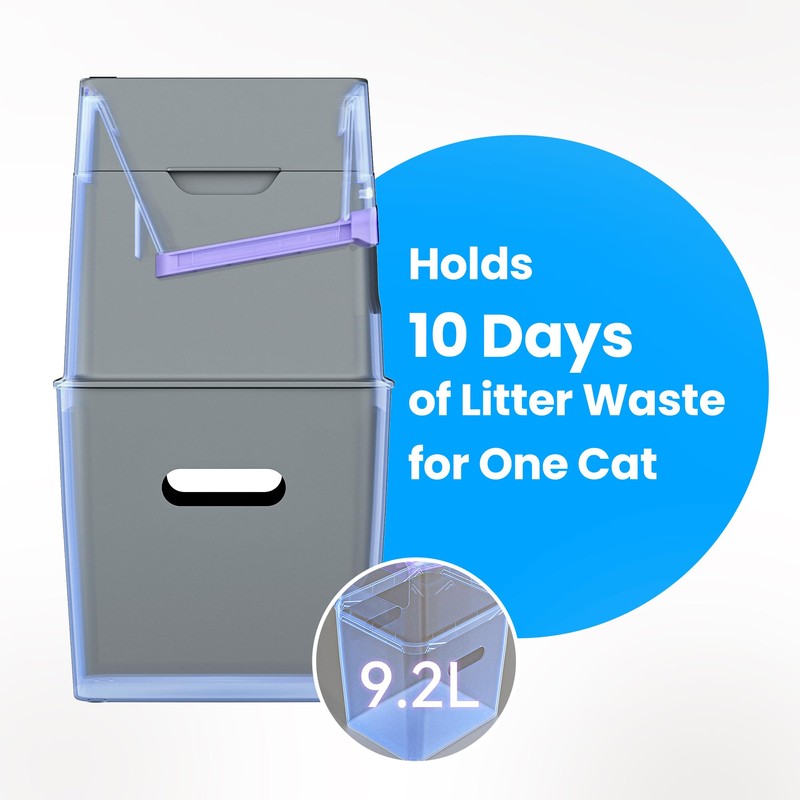 Neakasa PooGuard Litter Disposal Bin, 9.2L Trash Can for Cat
