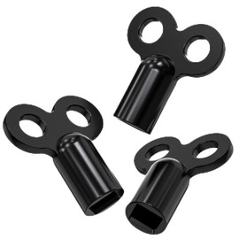 3X WEIDEBACH® Radiator Key Black, for All radiators Radiator Bleeding Key, Robust & Stable, Reduces Noise, Radiator Vent Key