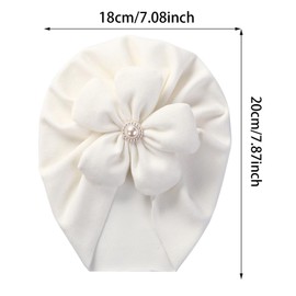 KIDOCHEESE Baby Turban Hats Baby Girl Flower Cap Hats Knot Soft Cute Beanie for Newborn Infant Toddlers Kids