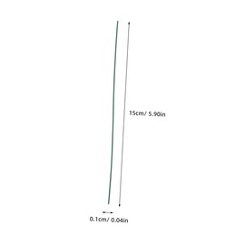 CIYODO Cable Ties for Organize 1000pcs Twisted Ties Plant Cable Zip Ties Binding Ties for Bag Green 0.55mm 18cm Iron Wire