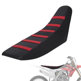 JFG Motorcycle Seat Cover Waterproof High Elastic Anti-Slip Abrasion Resistant Universal Fit for CRF250L CRF300L KLX250 Serow 225 XT250 etc Off-Road Motocross Motorcycle Seat Cover - Red