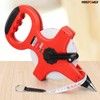 Open Reel Tape Measure, MAXOWER Fibreglass Surveyors Meter Tape Measure