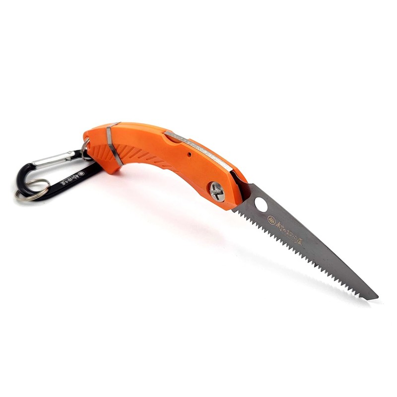 Village Blacksmith Folding Pocket Saw with Aluminum Carabiner Made in