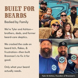 Bronmans Beef Tallow Beard Butter for Men - 4oz - Hydrating Unscented Beard and Skin Balm with Shea Butter - Deeply Moisturizing Tallow