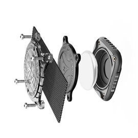 IP67 Waterproof AirTag Dog Collar Holder, Dustproof, Ultra-Durable, Fits Up to 1.1" Collars, Will Not Damage Your Collar. (Black)