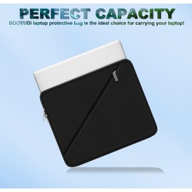 Laptop Case 13 inch, Traveling Carrying Computer Bag with Zippered Pocket, Shockproof Protective Laptop Sleeve Compatible for 13 inch New MacBook Air M2, 13 inch MacBook Pro M2 M1, Black