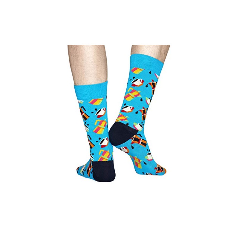 Happy Socks Men's Coffee Lover Patterned Crew Socks (9-11)