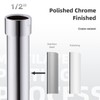 TRUSTMI Shower Head Extension Arm 4 Inch High Flow Stainless